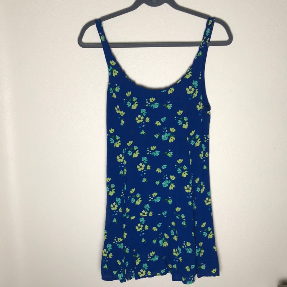 Hollister Floral Low Back Swim Cover Up Small